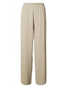 Slftinni-Relaxed Mw Wide Pant N Noos Selected Beige