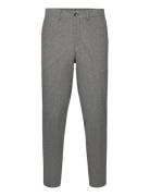 Slhslimtapedan Flannel Trouser O Selected Grey