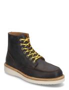 Slhteo New Leather Moc-Toe Boot Selected Brown