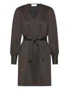 Slfagnethe Glitter Short Jaquard Dress Selected Black