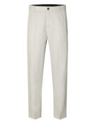 Slhregular-Will Linen Trs Noos Selected Cream
