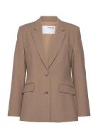 Slfrita Ls Classic Blazer Camel Mel Noos Selected Brown