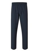 Slh196-Straight Robert String Pant Noos Selected Blue