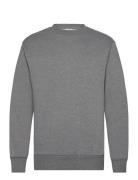 Slhreg-Dan Sweat Crew Neck Selected Grey