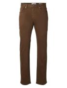 Slh196-Straight Ben Marlon Jeans Noos Selected Brown