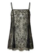 Slfdaphne Sl Strap Lace Top Selected Black