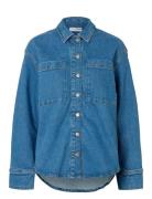 Slfevelyn Ls Shirt Selected Blue