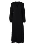 Slflucia-Susie Ls Ankle Wrap Dress B Selected Black