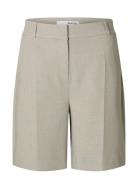 Slfrita Hw Shorts Mel Selected Beige