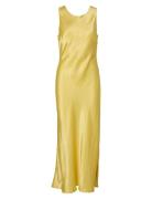 Slfselene Sl Cowl Back Midi Dress B Selected Yellow