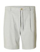 Slhregular-Leroy Pleat Shorts Noos Selected Grey