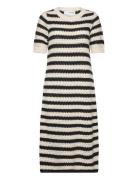 Slfalby Ss Long Knit Dress Selected Cream