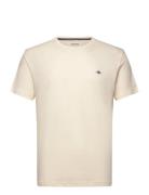 Shield Logo Ss T-Shirt GANT Cream
