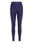 Overlap High Waist Tights Casall Purple
