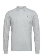 Slim Fit Logo Ls Hackett London Grey