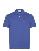 Reg Shield Ss Pique Polo GANT Blue