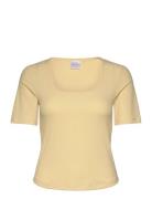 Scoop Rib Tee Casall Yellow