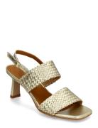 Sandals - Block Heels ANGULUS Gold