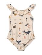 Kallie Printed Swimsuit Liewood Beige