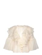 Alexia Organza Frill Blouse Malina Cream