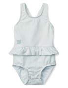 Amina Baby Stripe Swimsuit Liewood Blue