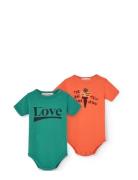 Pack Chimpanzee Baby Body Green THE ANIMALS OBSERVATORY Patterned