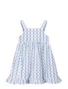 Polka Sl Dress Fliink White