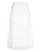 Frilled Maxi Skirt Weekday White