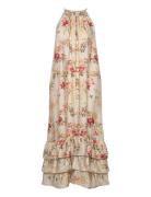 Viscose Halterneck Dress By Ti Mo Pink