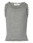 Rkbalta Modal Sl Short Lace Top Rosemunde Kids Grey