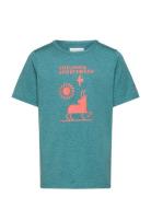 Tech Trail Short Sleeve Graphic Shirt Columbia Sportswear Blue