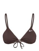 Nike Essential Triangle Bikini Top NIKE SWIM Brown