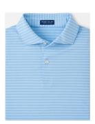 Bridge Performance Jersey Polo - Edwin Spread Coll Peter Millar Blue