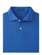 Musical Notes Performance Jersey Polo - Edwin Spre Peter Millar Blue