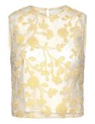 Flower Beads Top ROTATE Birger Christensen Yellow