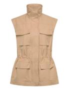 Over D Waistcoat With Cargo Pockets Mango Beige