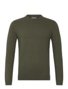 100% Recycle Knit Round Neck Lindbergh Green