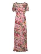 Dotted Georgette Maxi Dress By Ti Mo Pink