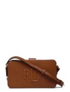Leather Medium Witley Crossbody Wallet Lauren Ralph Lauren Brown