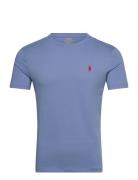Custom Slim Fit Jersey Crewneck T-Shirt Polo Ralph Lauren Blue