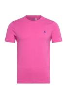 Custom Slim Fit Jersey Crewneck T-Shirt Polo Ralph Lauren Pink
