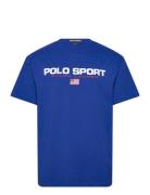 Classic Fit Polo Sport Jersey T-Shirt Polo Ralph Lauren Blue