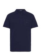 Standard Fit Cotton-Linen Polo Shirt Polo Ralph Lauren Navy