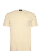 Custom Slim Mineral-Dyed Pocket T-Shirt Polo Ralph Lauren Yellow