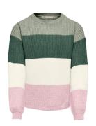 Kogsandy L/S Stripe Pullover Knt Noos Kids Only Patterned
