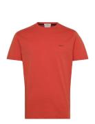 Contrast Logo Ss T-Shirt GANT Orange
