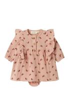 Nbfkoala Ls Loose Body Dress Lil Lil'Atelier Pink