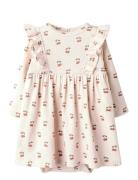 Nbflavo Ena Ls Reg Body Dress Lil'Atelier Cream