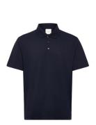 Ss Stripe Strech Jacquard Polo Calvin Klein Navy