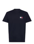 Tjm Reg Flag Graph Bckprnt T Ext Tommy Jeans Navy